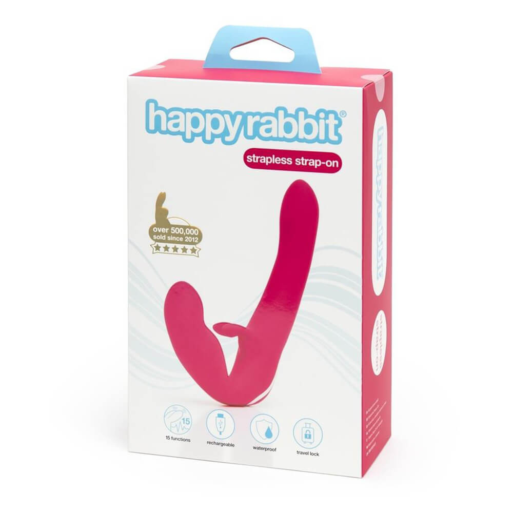 Lovehoney Happy Rabbit Strapless Strap On Rabbit Vibe - Pink