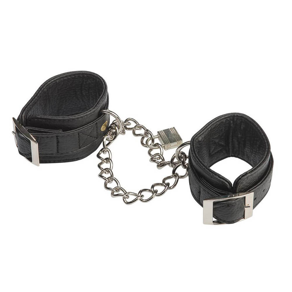 Lux Fetish Leatherette Cuffs Heavy Duty