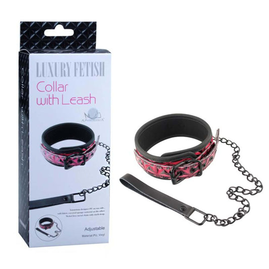 Luxury Fetish - Collar With Leash