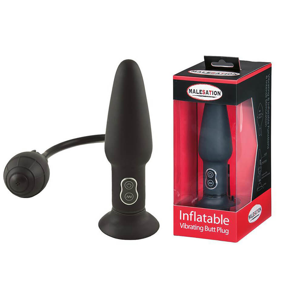 Malesation Inflatable Butt Plug With Vibrator