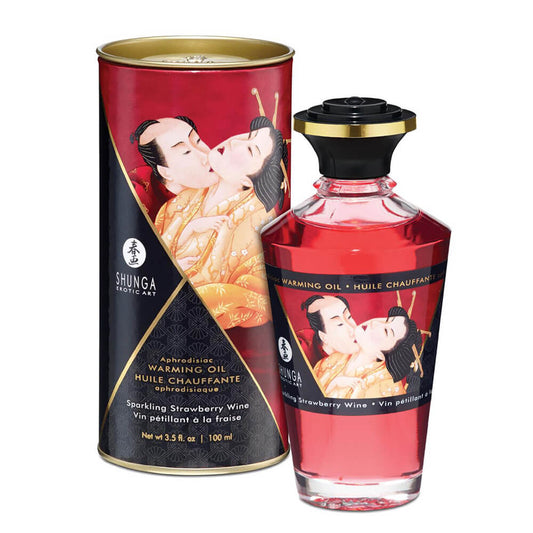 Shunga Intimate Kisses Oil - Strawberry - 100ml