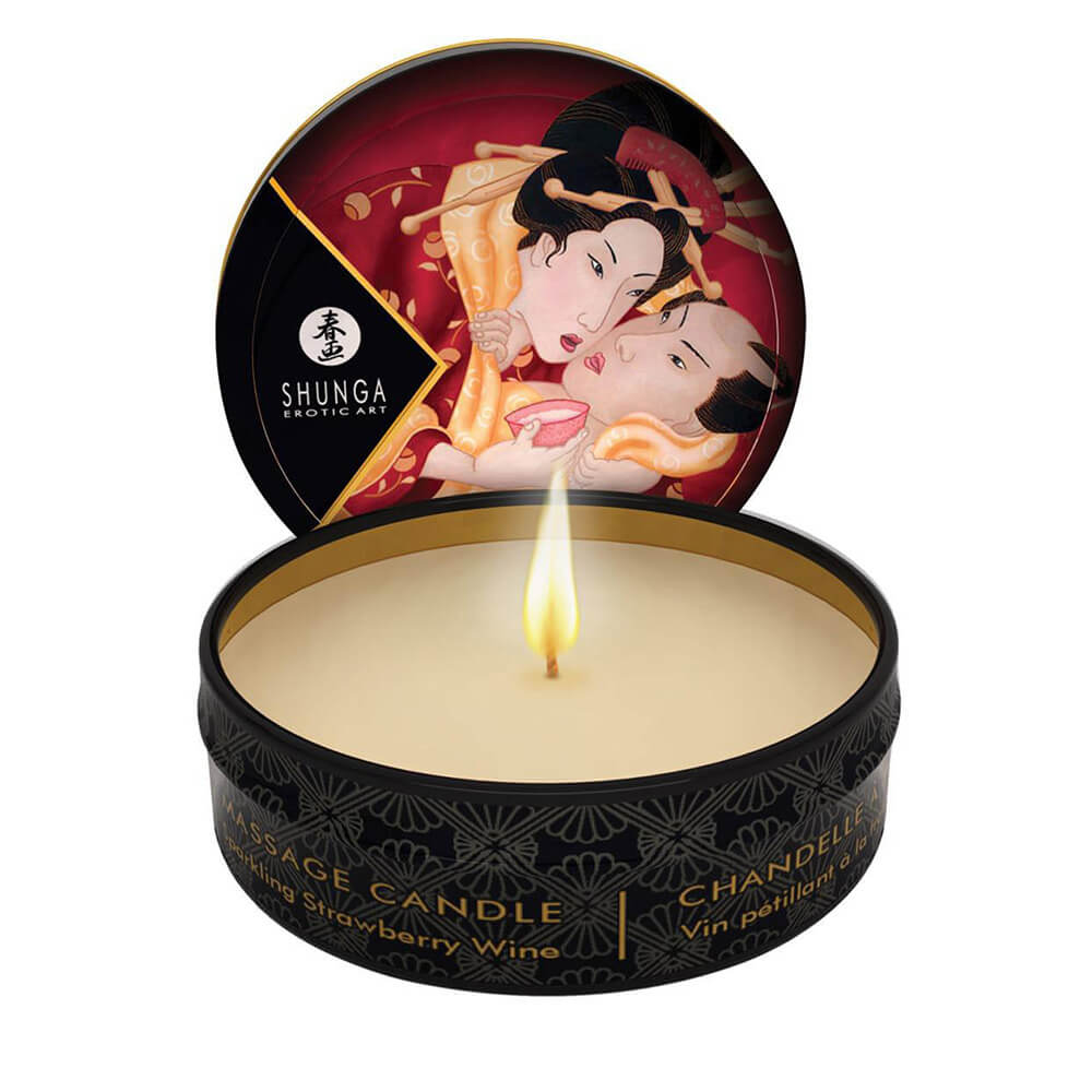 Shunga Massage Candle 6pcs - Strawberry