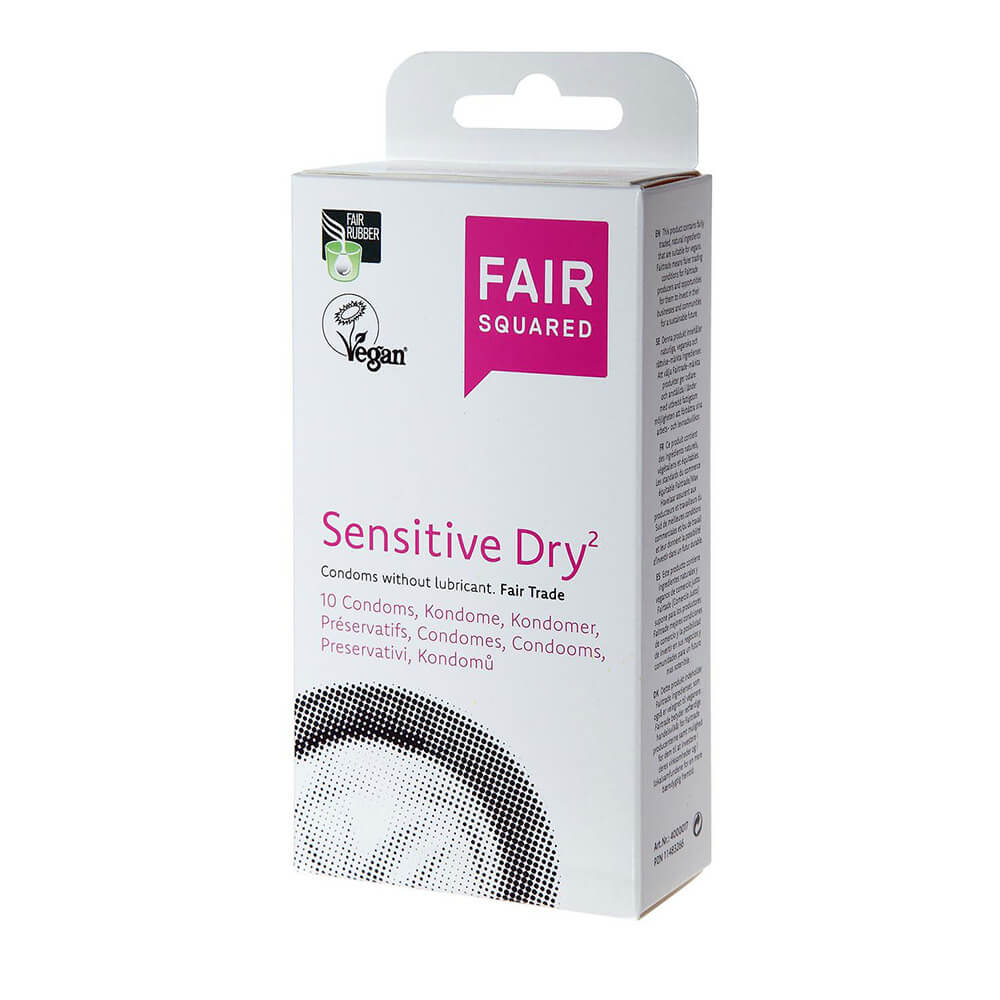Var. Fair Squared Sensitive Dry Condoms - 10pcs