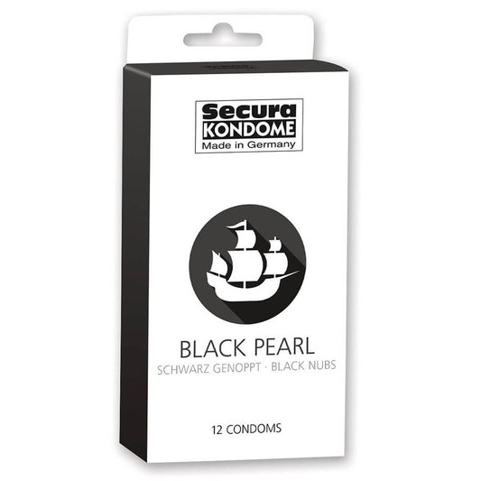 Var. Secura Black Pearl Condoms - 12pcs